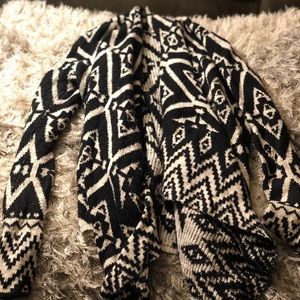 Black and white cardigan